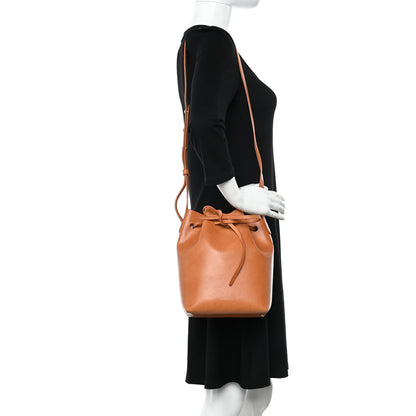 Mansur Gavriel Vegetable Tanned Calfskin Mini Bucket Bag Cammello Rosa 2 of 10
