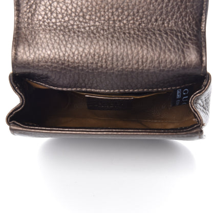 Gucci Calfskin Mini Bamboo Night Evening Bag Bronze 5 of 7