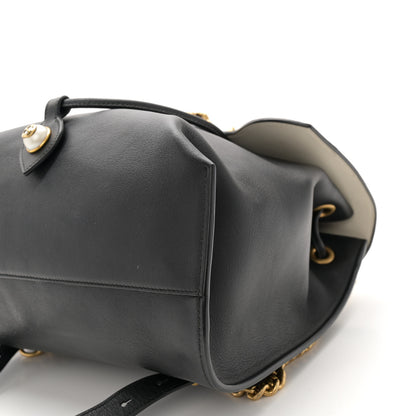 Gucci Calfskin Medium Malin Chain Backpack White Black Gold 10 of 10