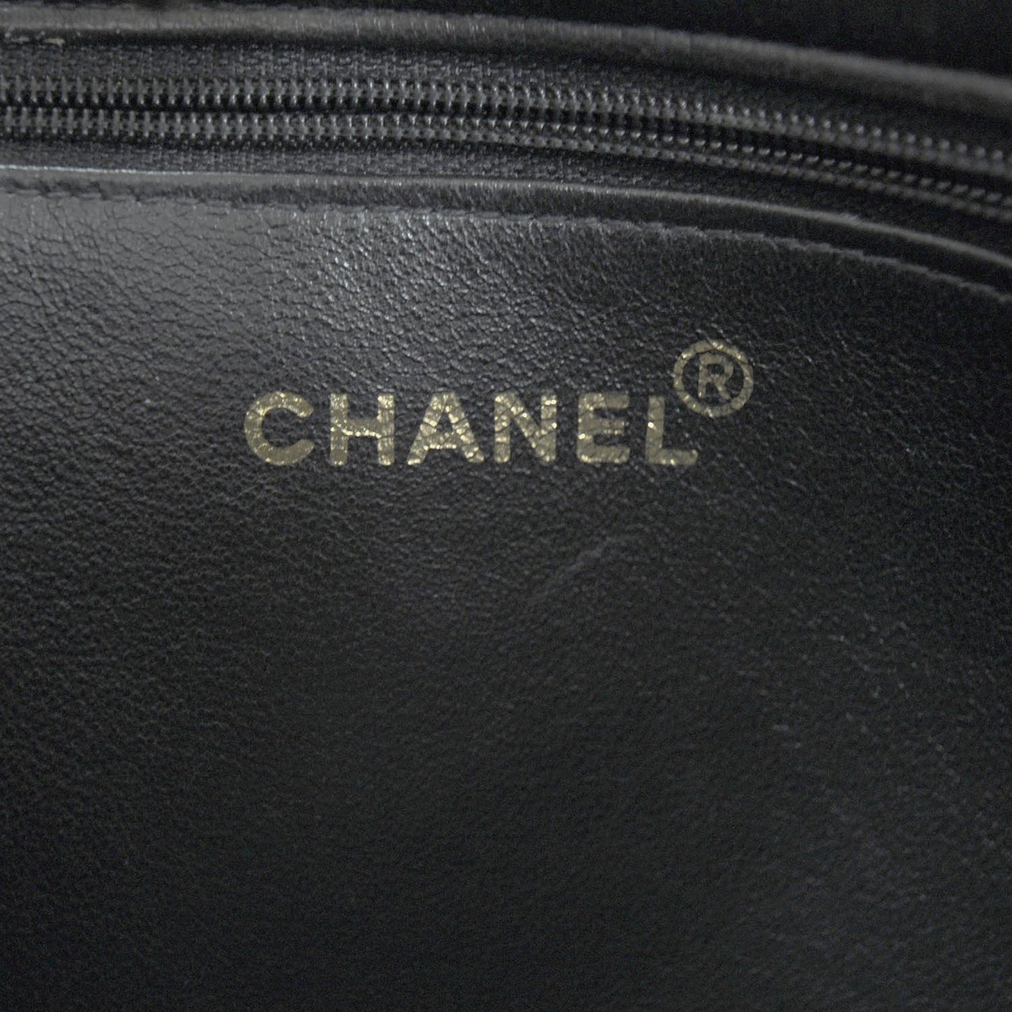 Patent Quilted Shoulder Bag Black