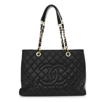 Chanel Caviar Quilted Grand Shopping Tote GST Black 1 of 11