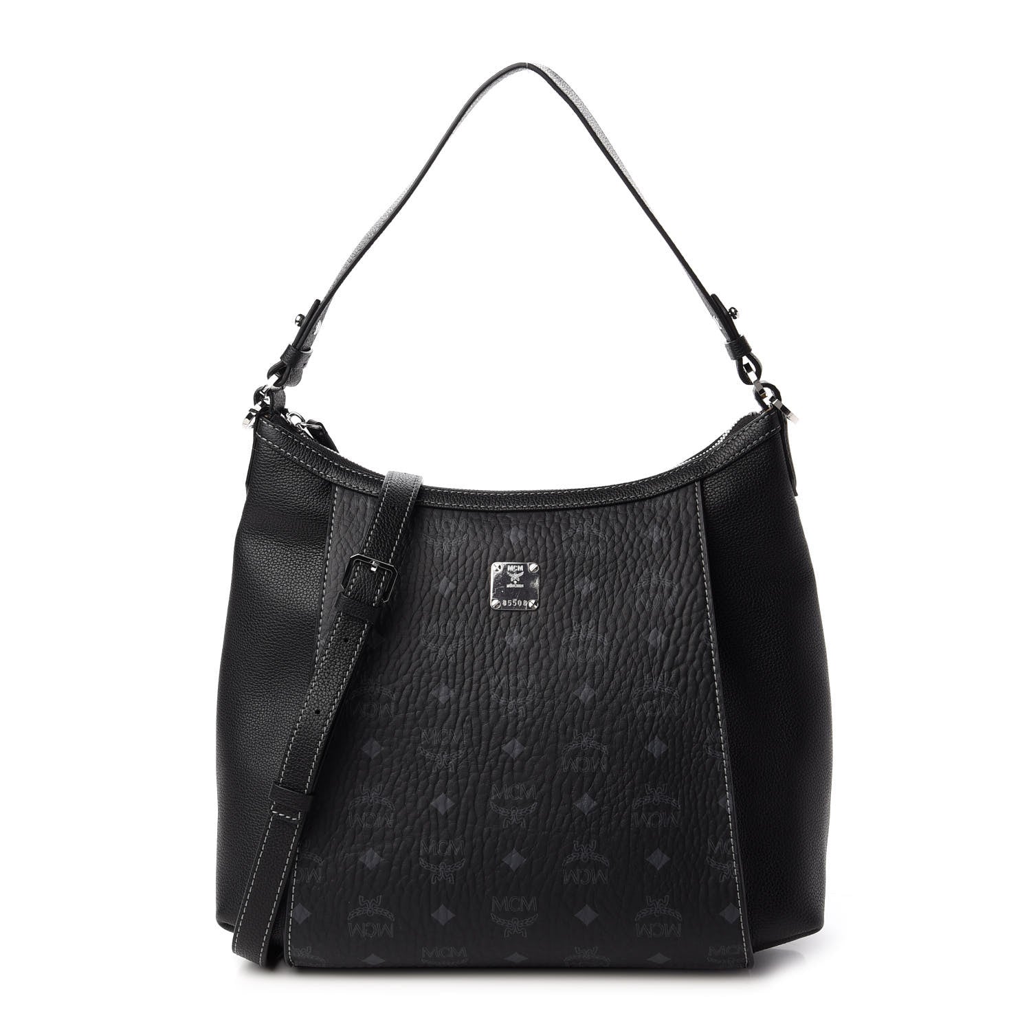 MCM Visetos Medium Luisa Hobo Black 1 of 8