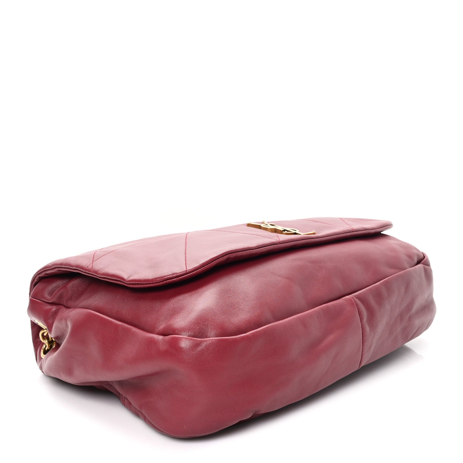 Saint Laurent Lambskin Matelasse Monogram Large Jamie 4.3 New Dark Bordeaux 4 of 10