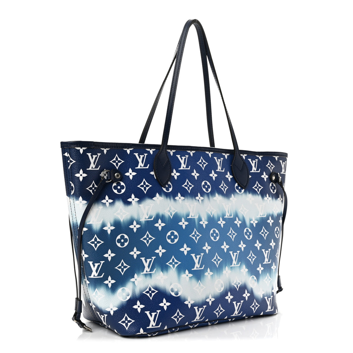 Louis Vuitton Monogram Escale Neverfull MM Blue 3 of 12
