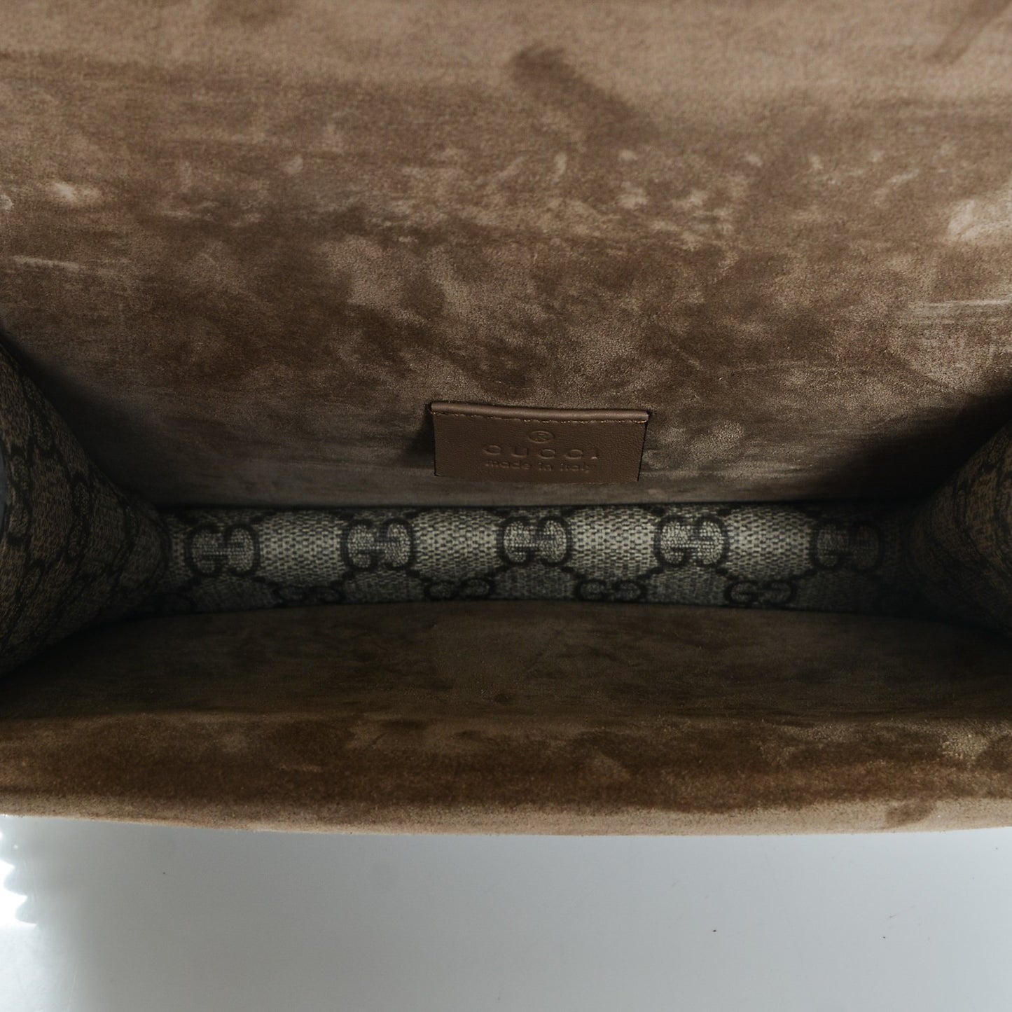 GG Supreme Monogram Mini Dionysus Shoulder Bag Taupe