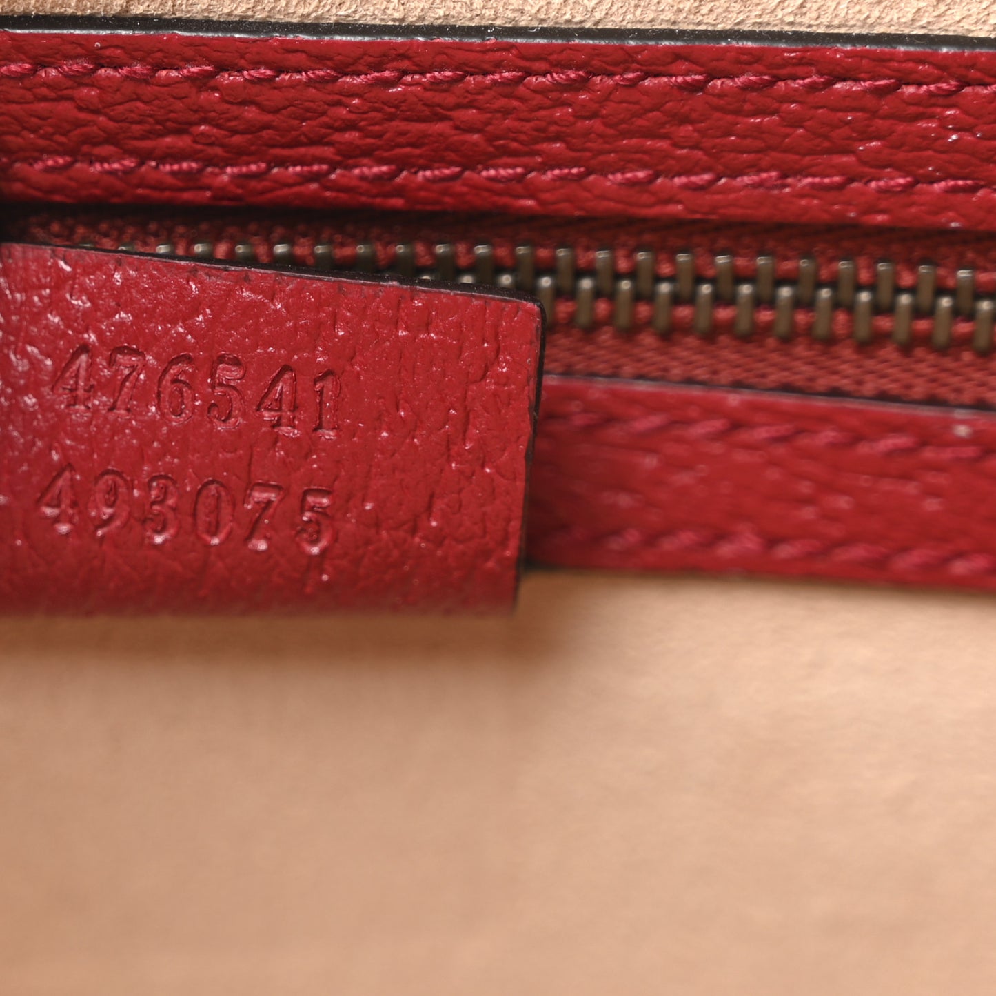 GG Supreme Monogram Small Queen Margaret Top Handle Bag Red