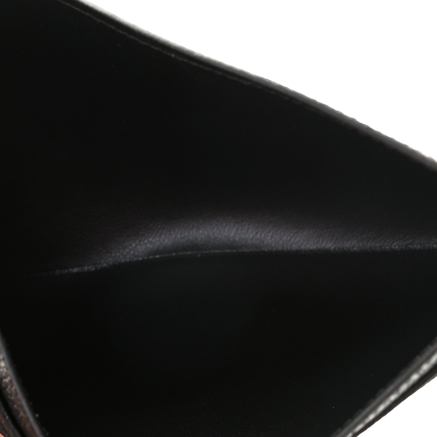 Calfskin Felicie Chain Wallet Card Holder Insert Black