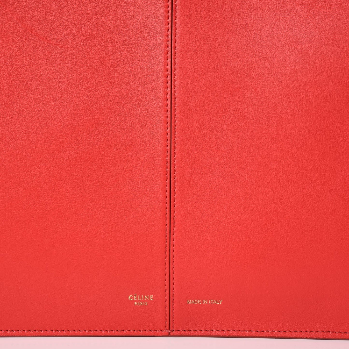 Smooth Calfskin Small Tri-Fold Bag Red