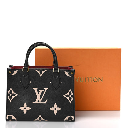 Louis Vuitton Empreinte Monogram Giant Onthego PM Black Beige 9 of 9