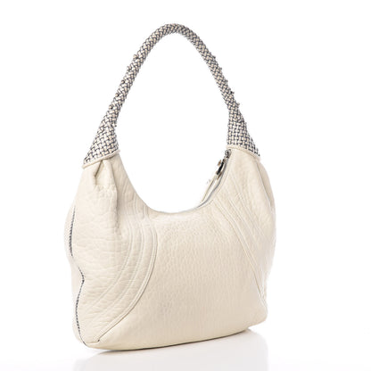 Fendi Nappa Nuvolata Spy Hobo White 3 of 12