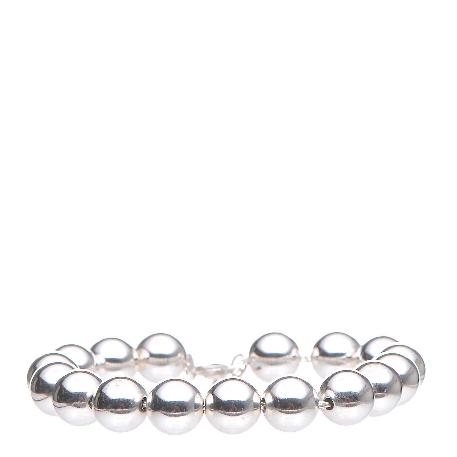 Tiffany Sterling Silver 10mm HardWear Ball Bracelet 1 of 4