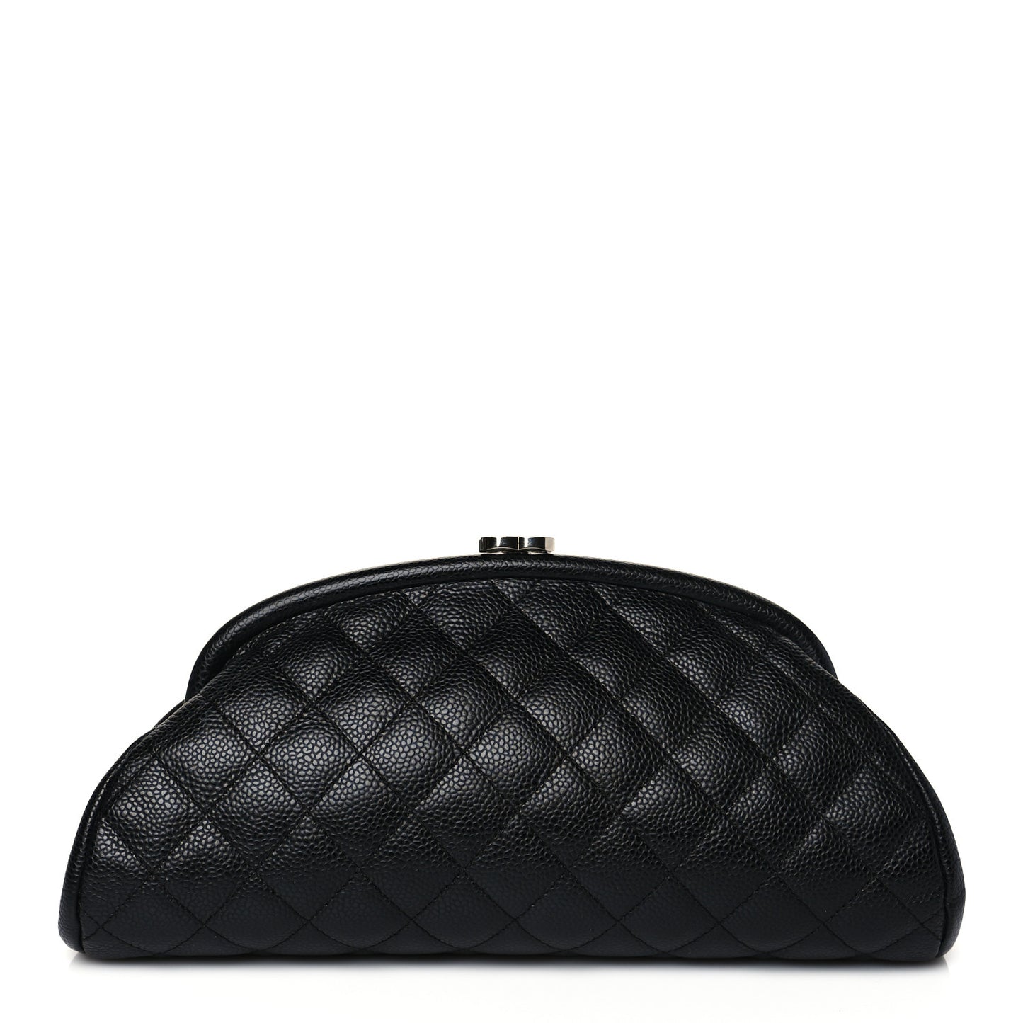 Caviar Quilted Timeless Clutch Black