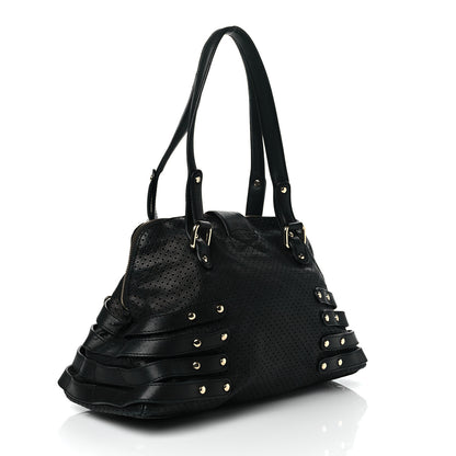 Jimmy Choo Calfskin Perforated Blythe L Tote Black 2 of 8