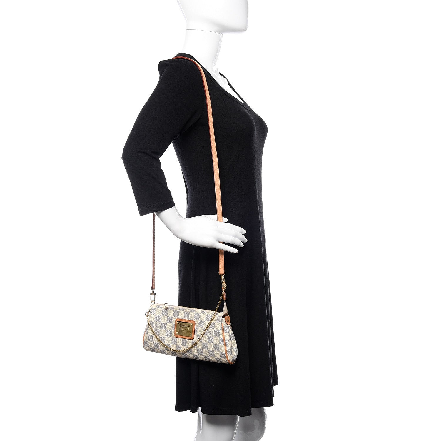 Louis Vuitton Damier Azur Eva Clutch 2 of 12