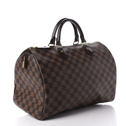 Louis Vuitton Damier Ebene Speedy 35 3 of 12