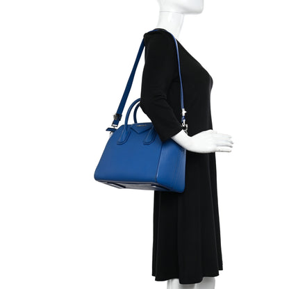 Givenchy Sugar Goatskin Small Antigona Indigo Blue 2 of 11