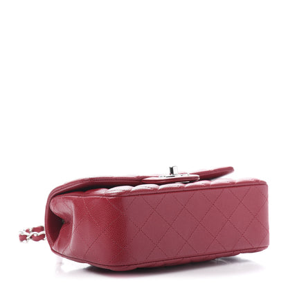 Chanel Caviar Quilted Mini Rectangular Flap Dark Pink 4 of 11