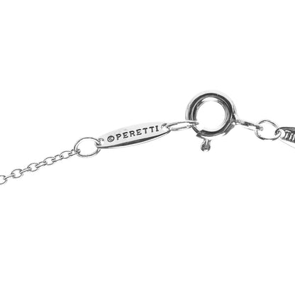 Tiffany Sterling Silver Diamond .05ct Elsa Peretti Diamonds by the Yard Pendant Necklace 5 of 8