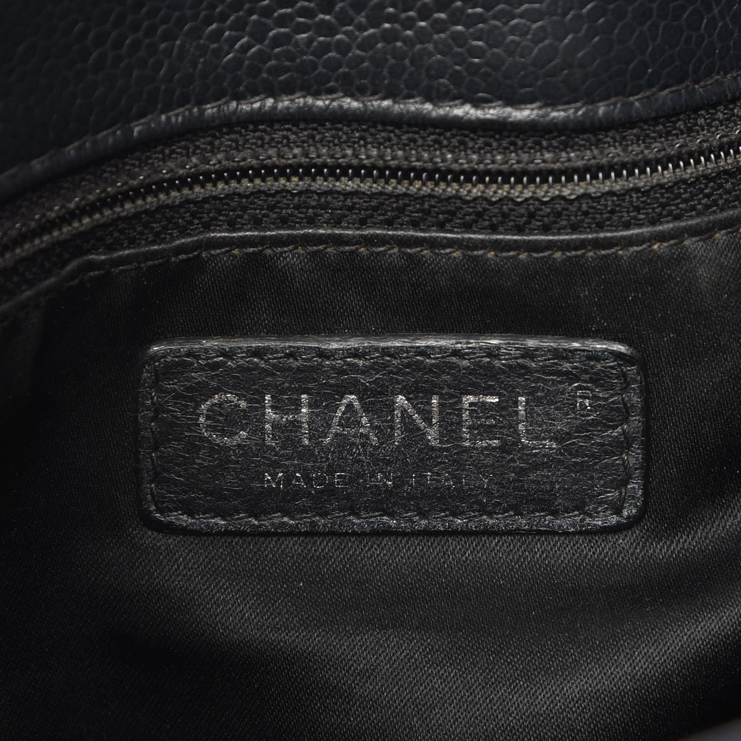 Caviar Quilted Grand Shopping Tote GST Black