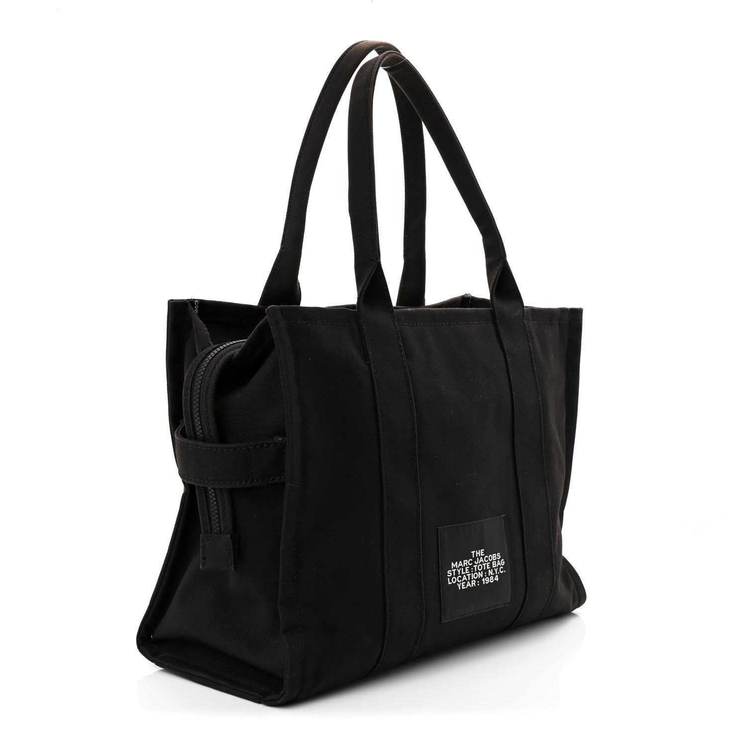 Marc Jacobs Cotton Canvas Large The Tote Bag Black 3 of 10