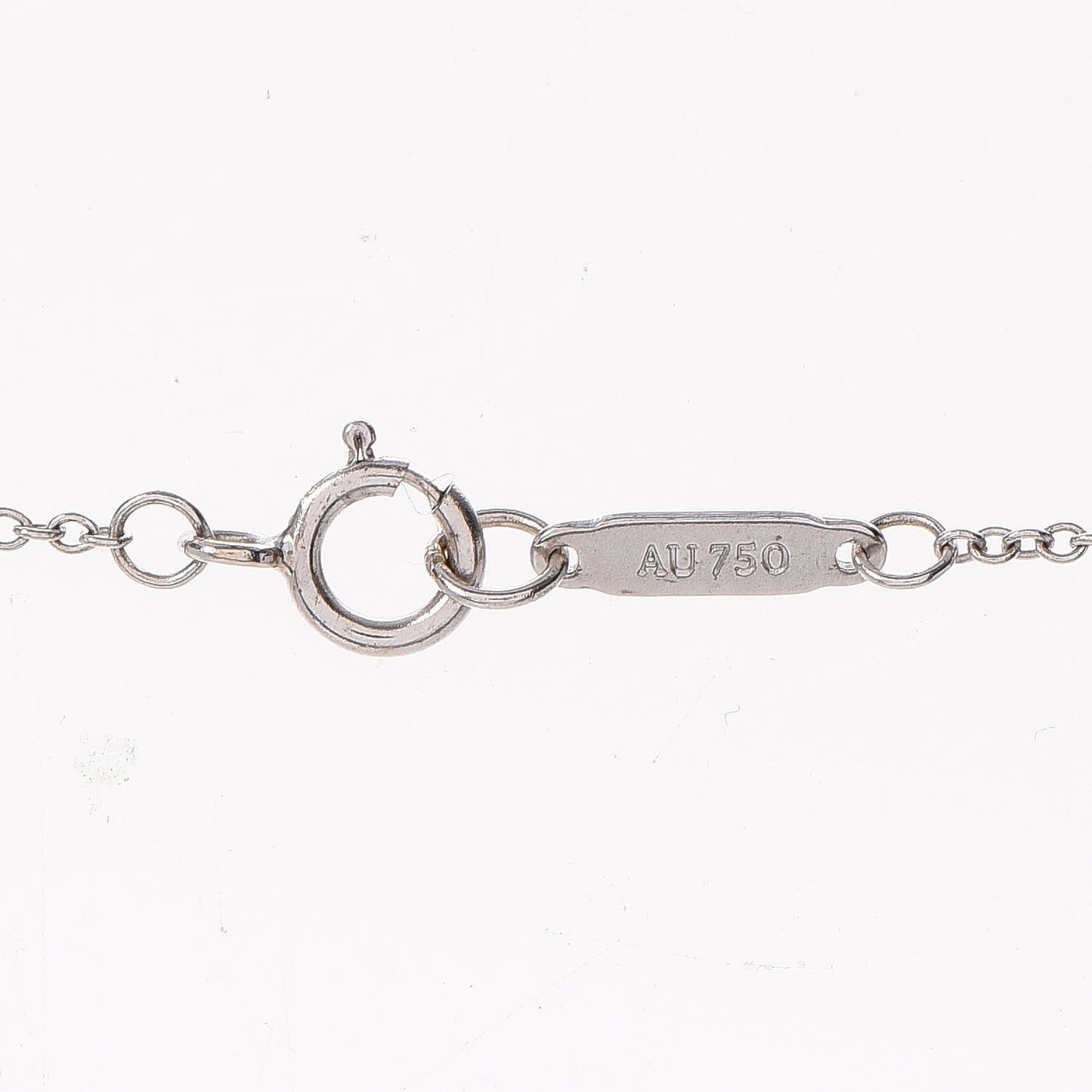 Platinum Diamond .41ct Fleur De Lis Key Pendant Necklace