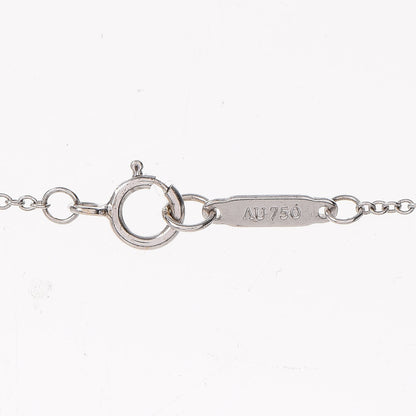 Tiffany Platinum Diamond .41ct Fleur De Lis Key Pendant Necklace 7 of 8