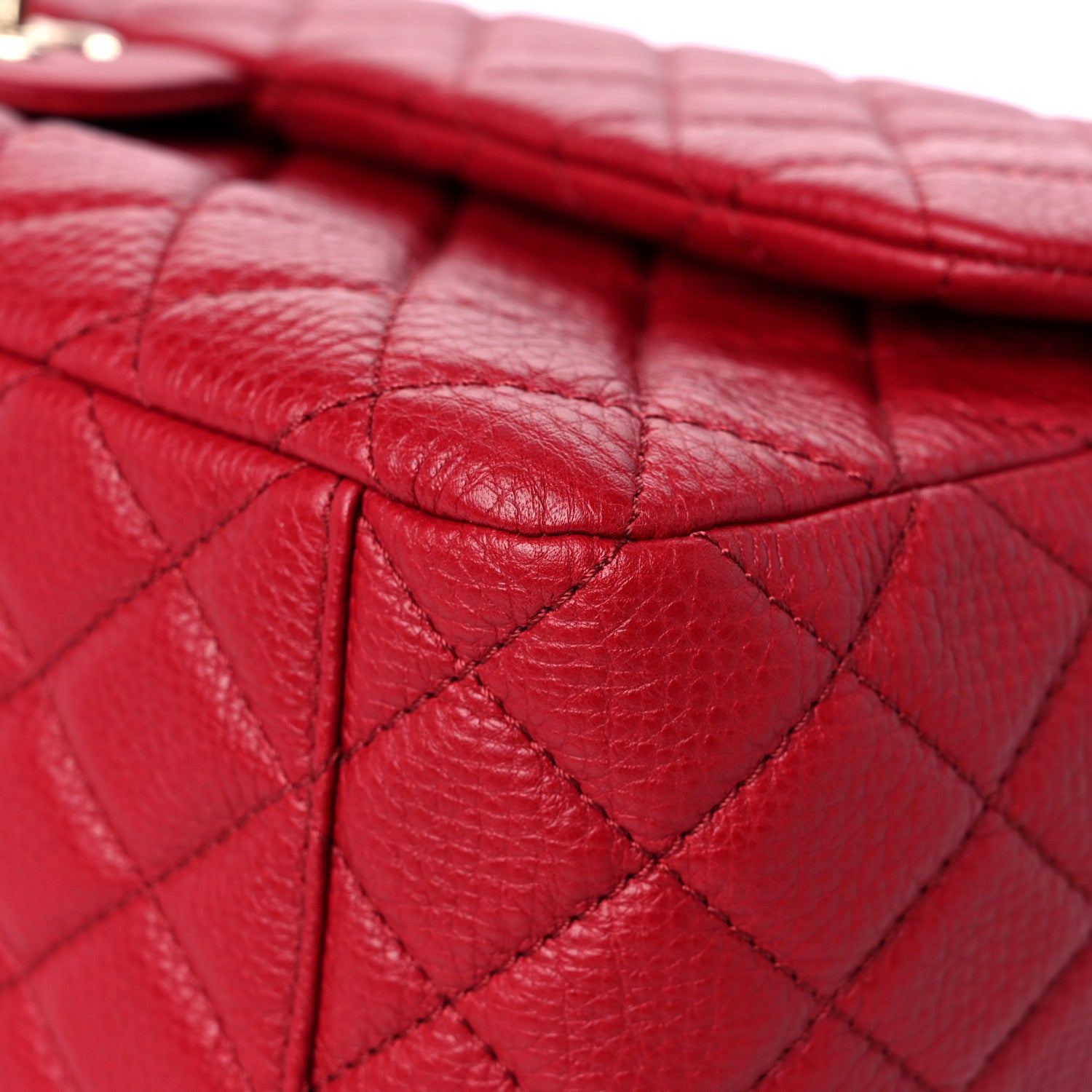 Chanel Calfskin Quilted Small XXL Travel Flap Bag Red 9 of 11