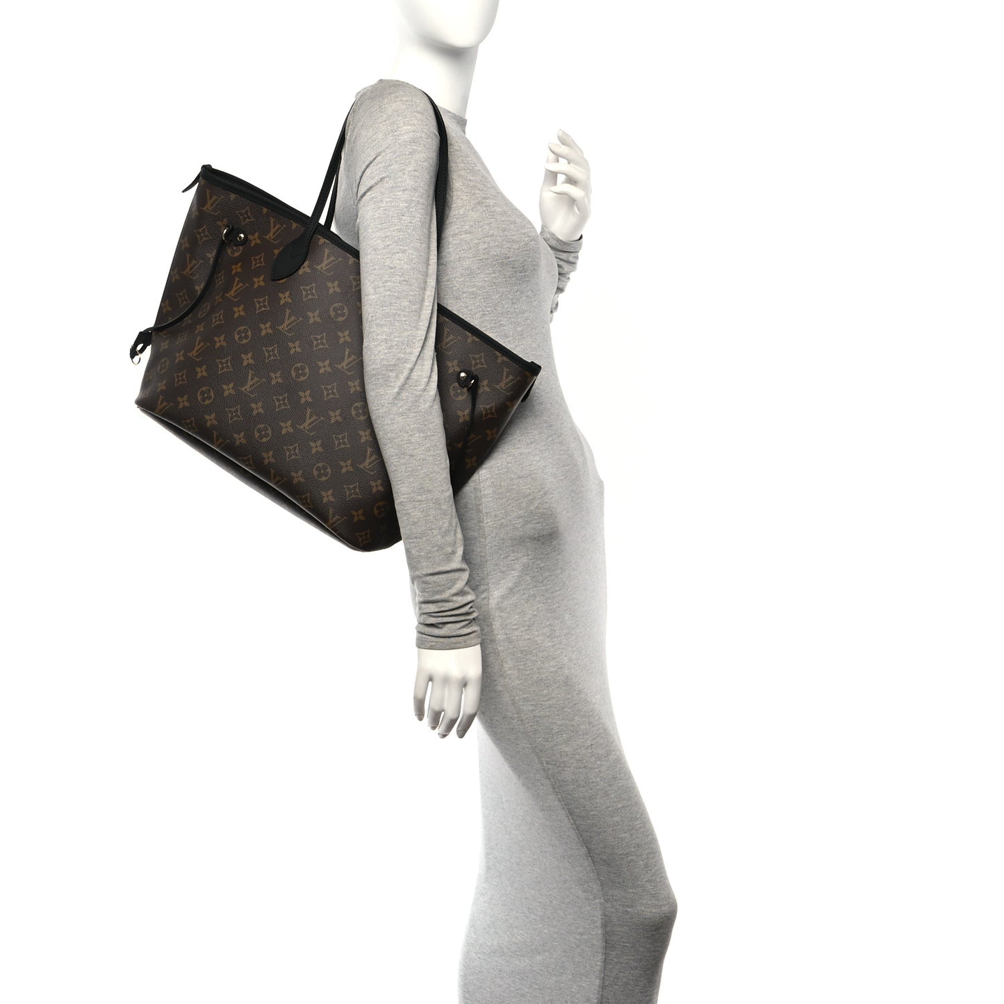 Monogram Calfskin Neo Neverfull Inside Out MM Black