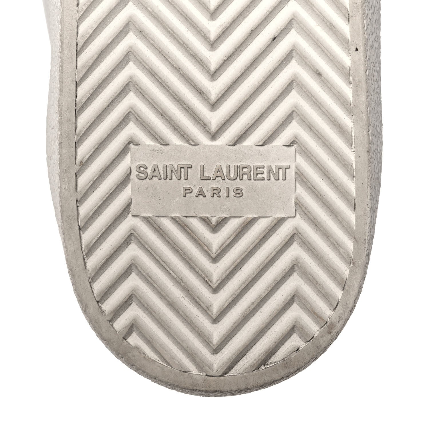 Saint Laurent Calfskin Nubuck Python Embossed Embroidered Womens Court Classic Sneakers 39 Optic White 6 of 8