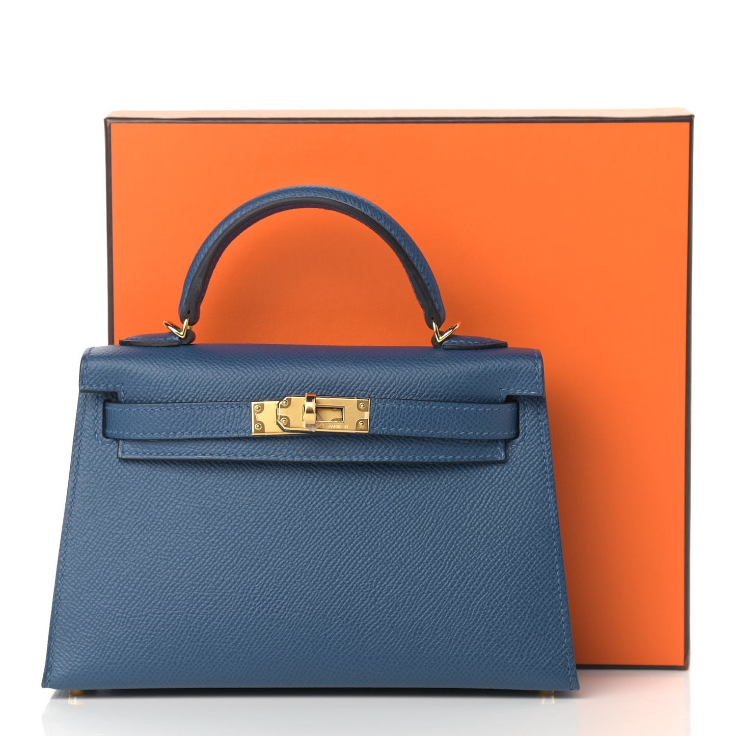 Epsom Mini Kelly Sellier 20 Deep Blue