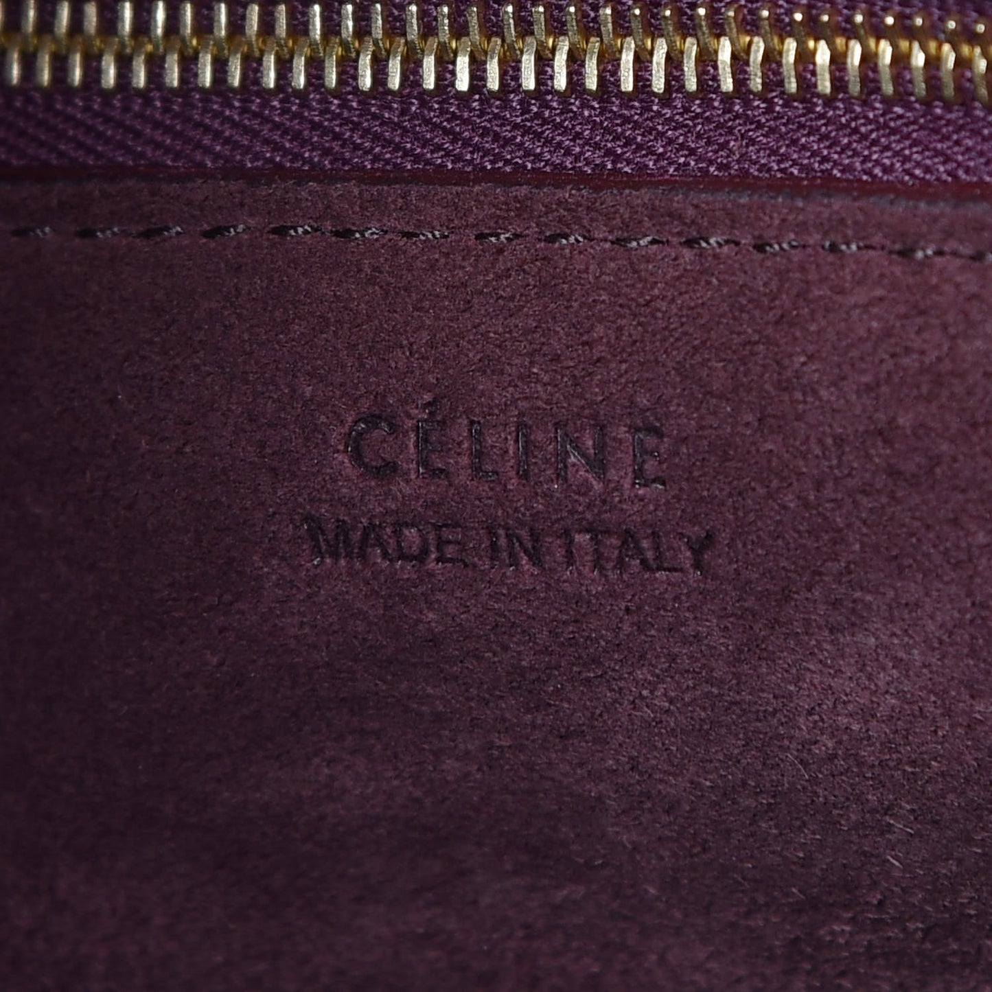 Natural Calfskin Sangle Bucket Bag Burgundy