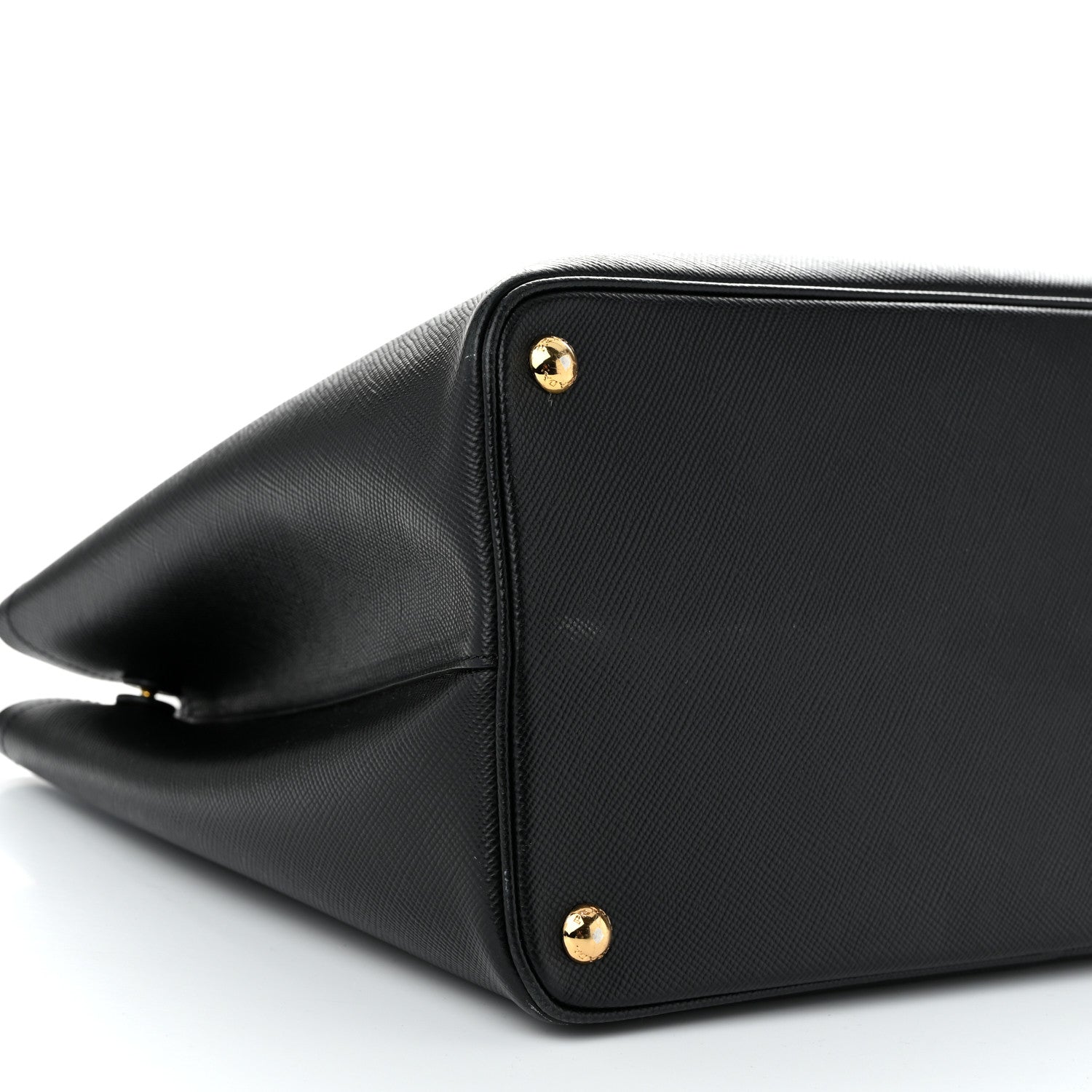 Prada Saffiano Cuir Large Double Bag Black 8 of 10