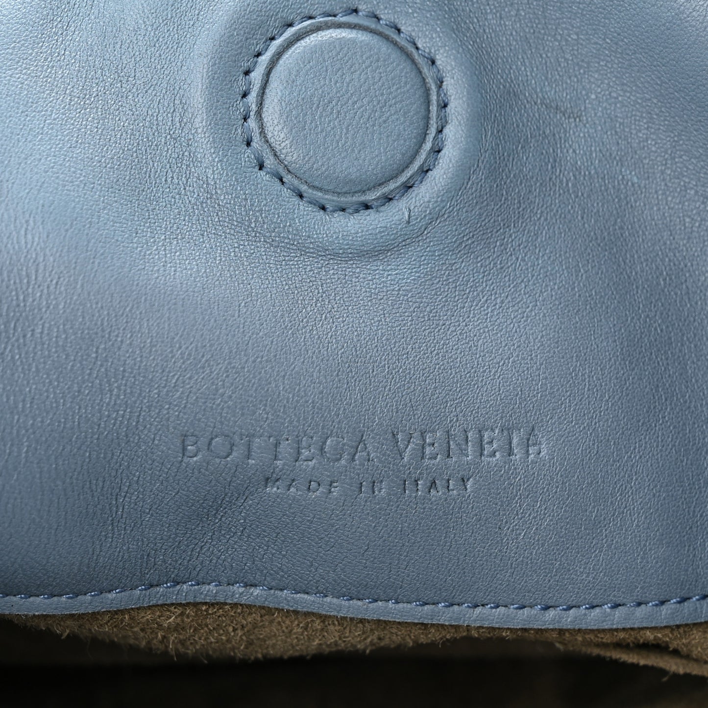 Nappa Intrecciato Medium Campana Hobo Blue