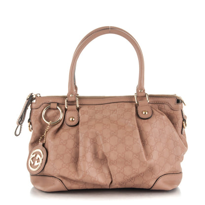 Gucci Guccissima Medium Sukey Top Handle Bag Dusty Rose 1 of 9