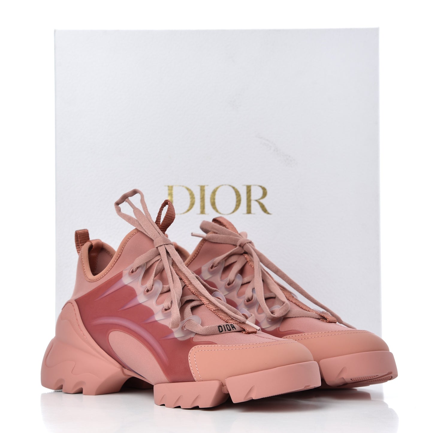 Neoprene Rubber Womens D-Connect Sneakers 38 Deep Nude
