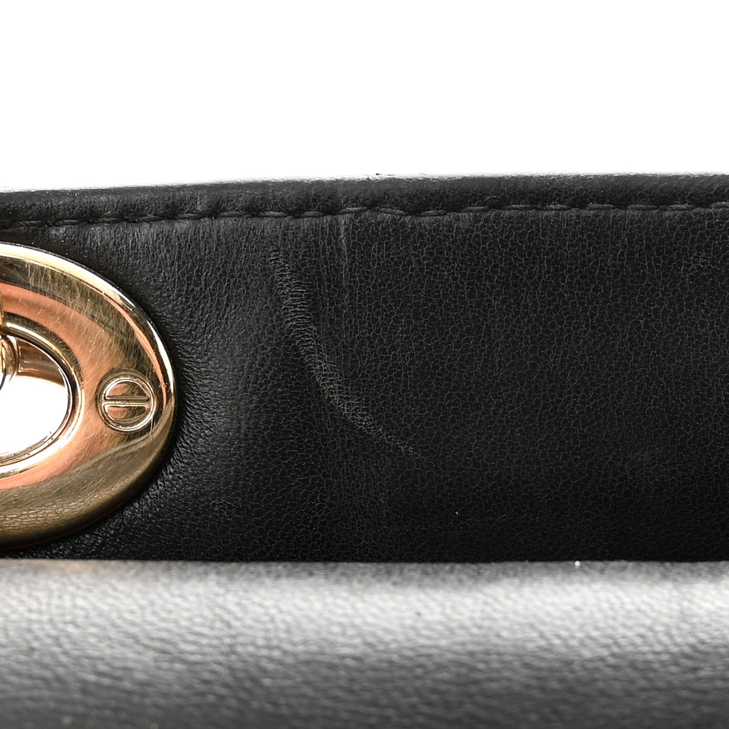 Lambskin Cannage Small Lucky Badges My Lady Dior Black