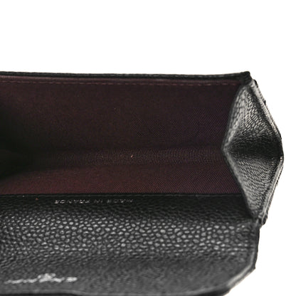 Chanel Caviar Quilted Flap Card Holder Wallet Black 5 of 9