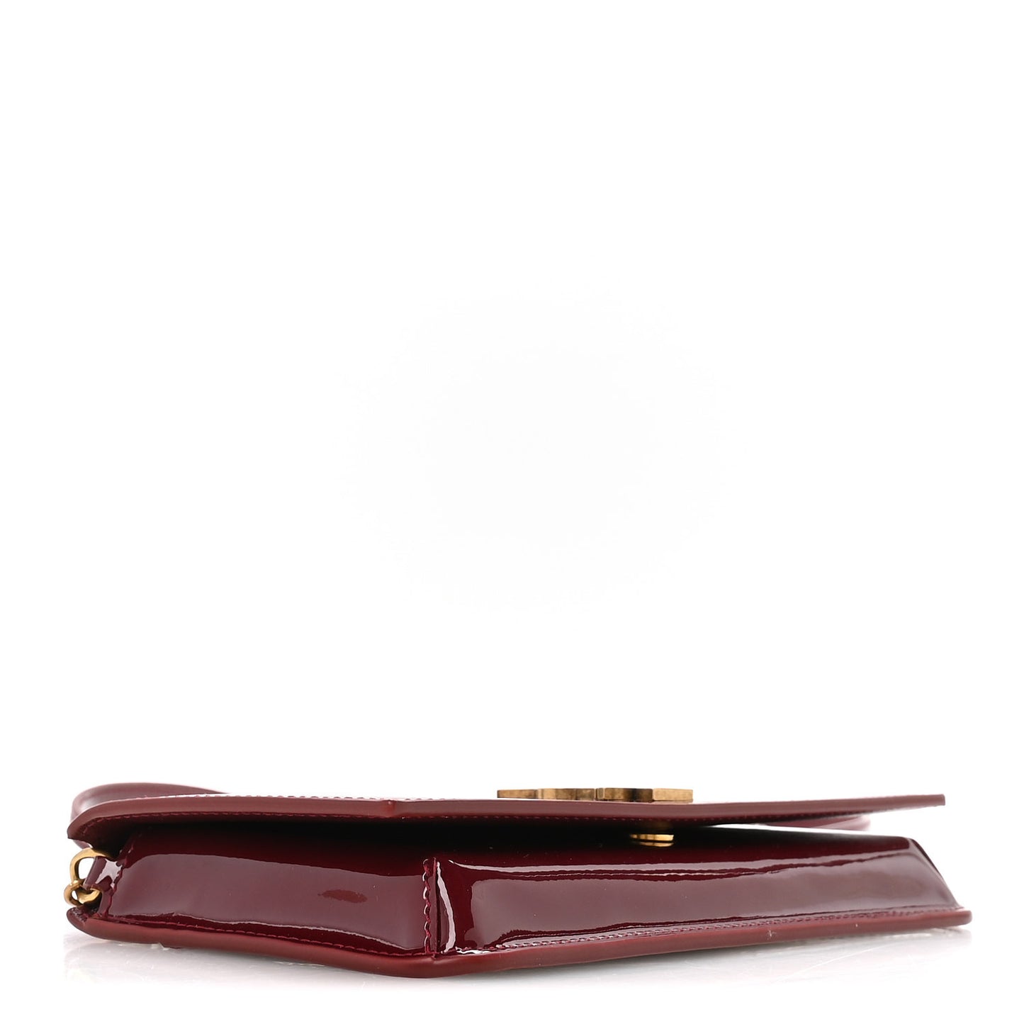 Patent Monogram Phone Holder Crossbody Chataigne