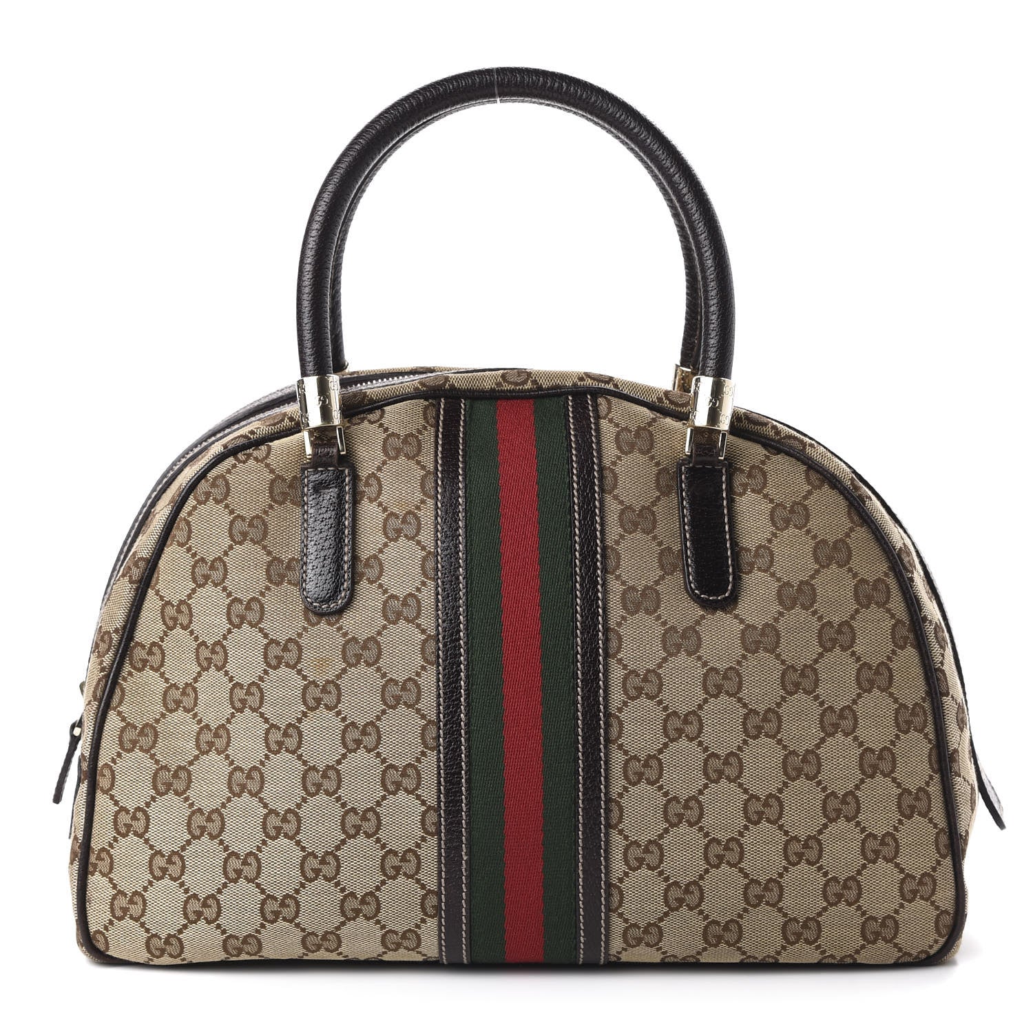 Gucci Monogram Web Blondie Bowler Brown 1 of 10