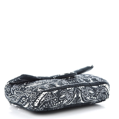 Chanel Cotton Quilted Small Bandana Single Flap Navy 4 of 10