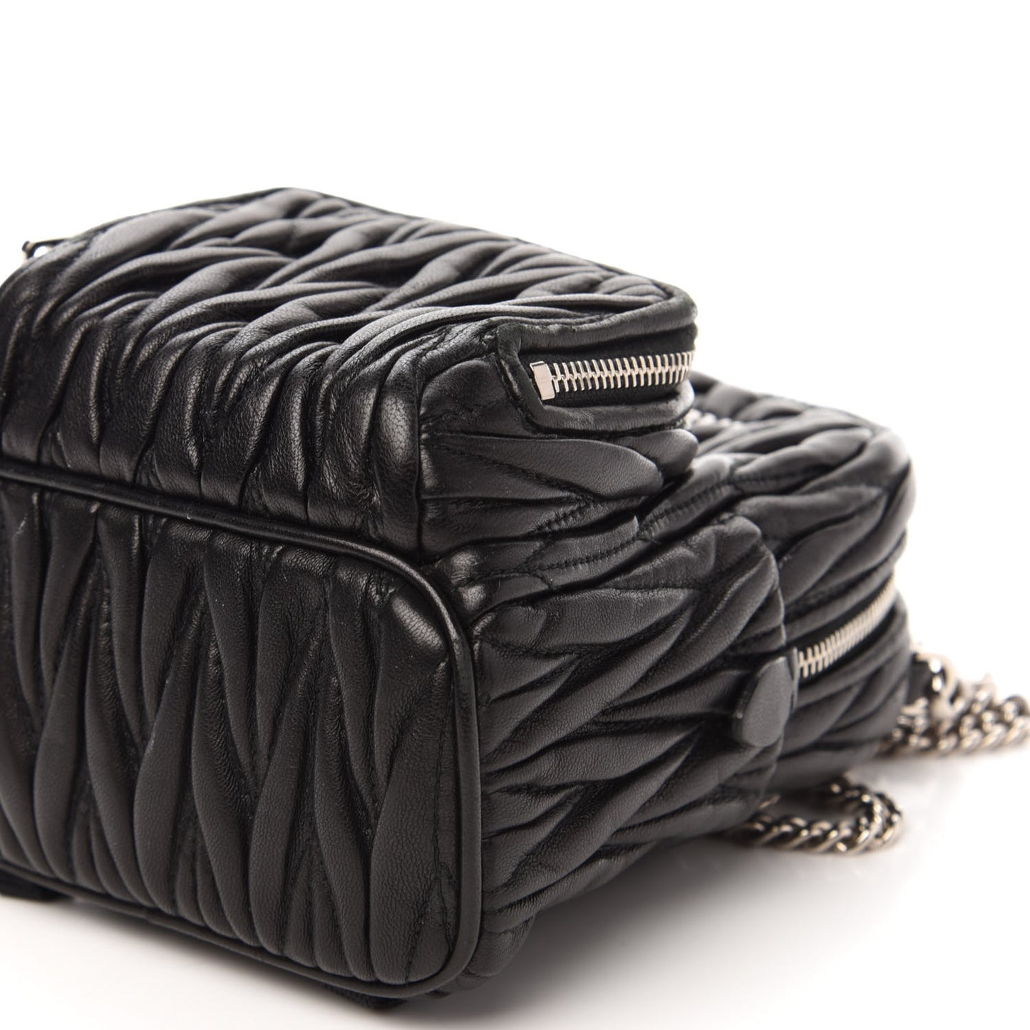 Nappa Matelasse Mini Backpack Black