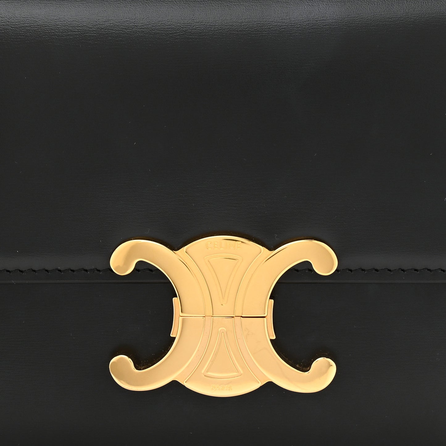 Shiny Calfskin Teen Triomphe Black