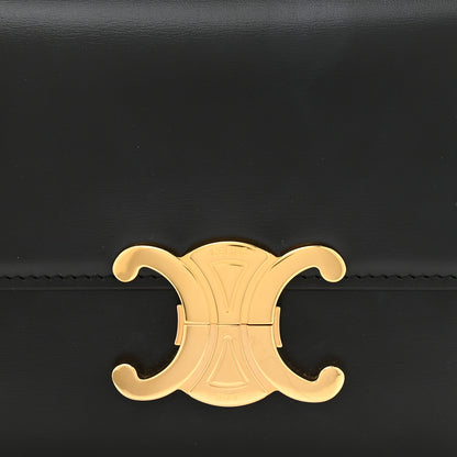 Celine Shiny Calfskin Teen Triomphe Black 9 of 12