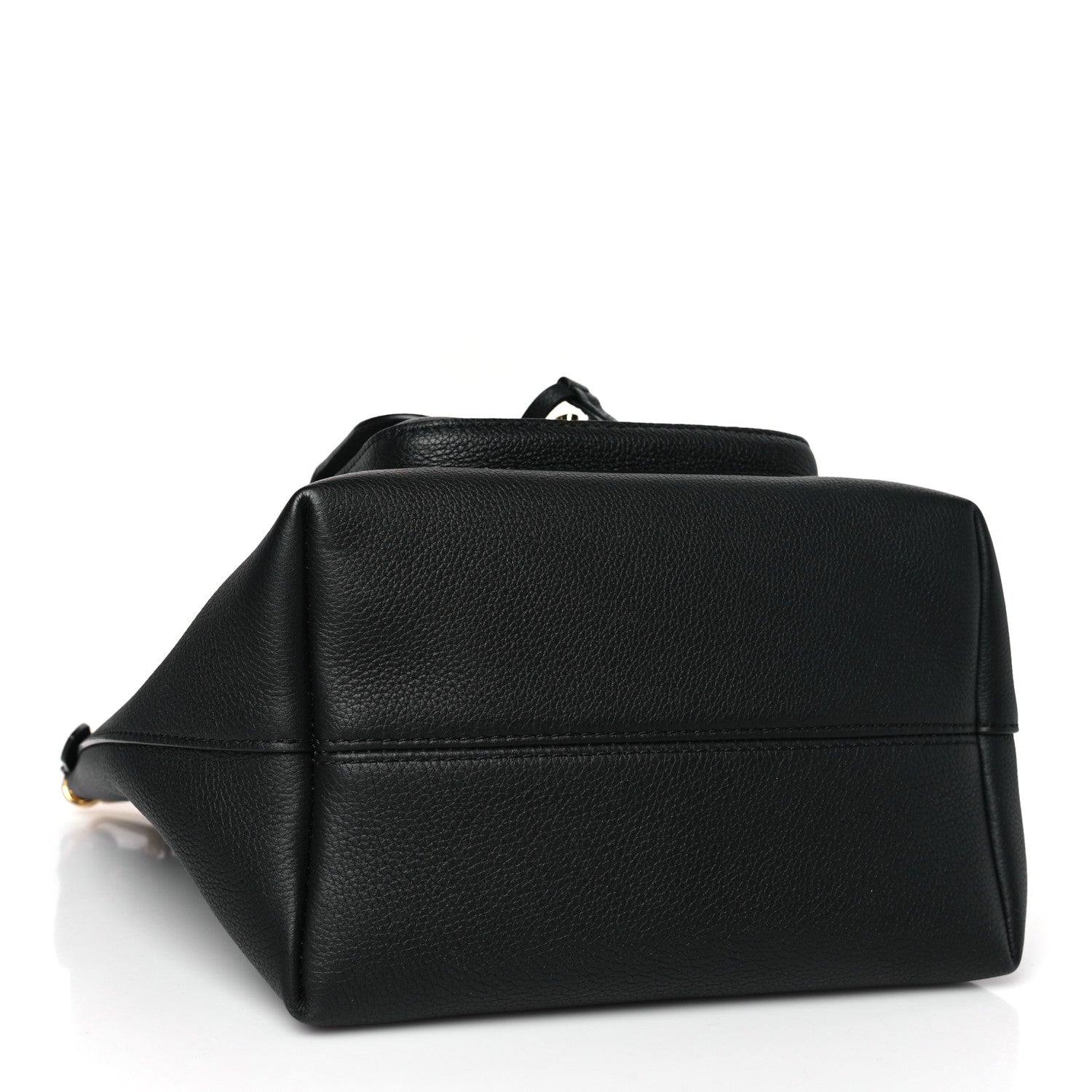 Louis Vuitton Calfskin Lockme Bucket MM Black 4 of 8