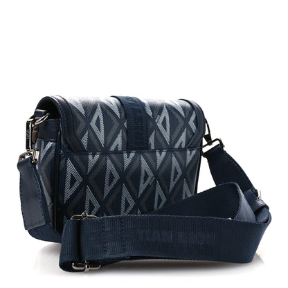 Christian Dior Coated Canvas CD Diamond Mini Hit The Road Bag Navy Blue 3 of 13