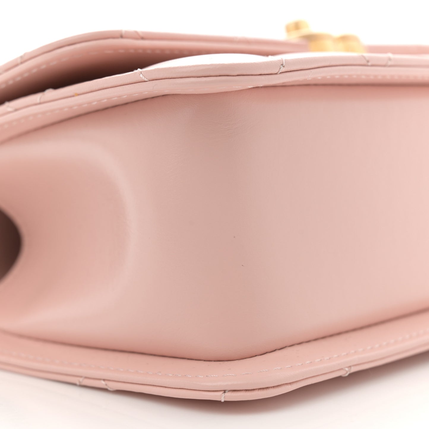 Calfskin Quilted Mini Perfect Fit Flap Light Pink