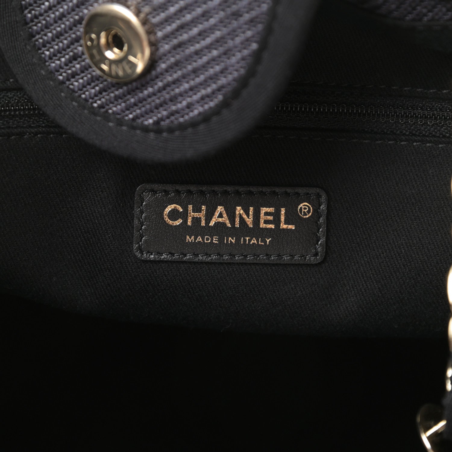 Chanel Mixed Fibers Calfskin Medium Deauville Tote Black 6 of 11