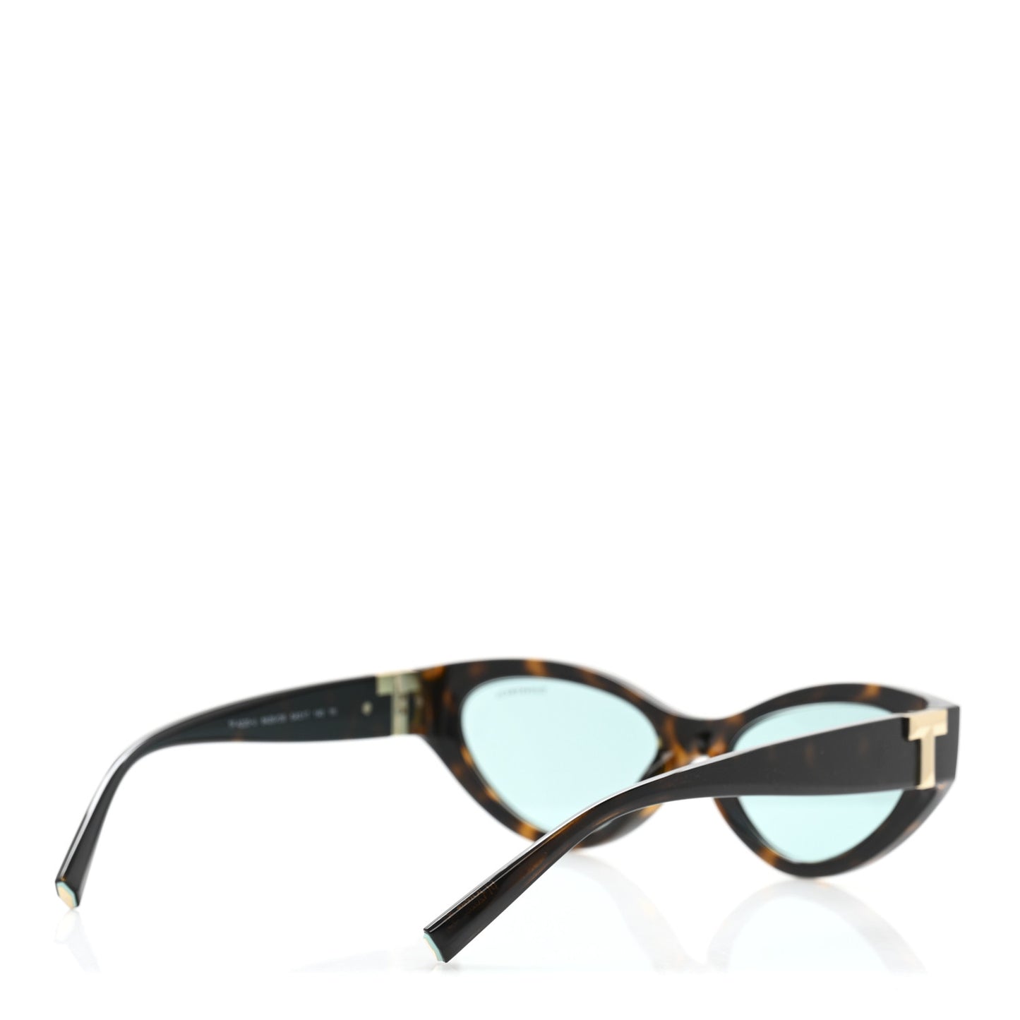 Acetate Metal Tiffany T Tortoise Cat Eye Sunglasses TF4225U Brown Blue