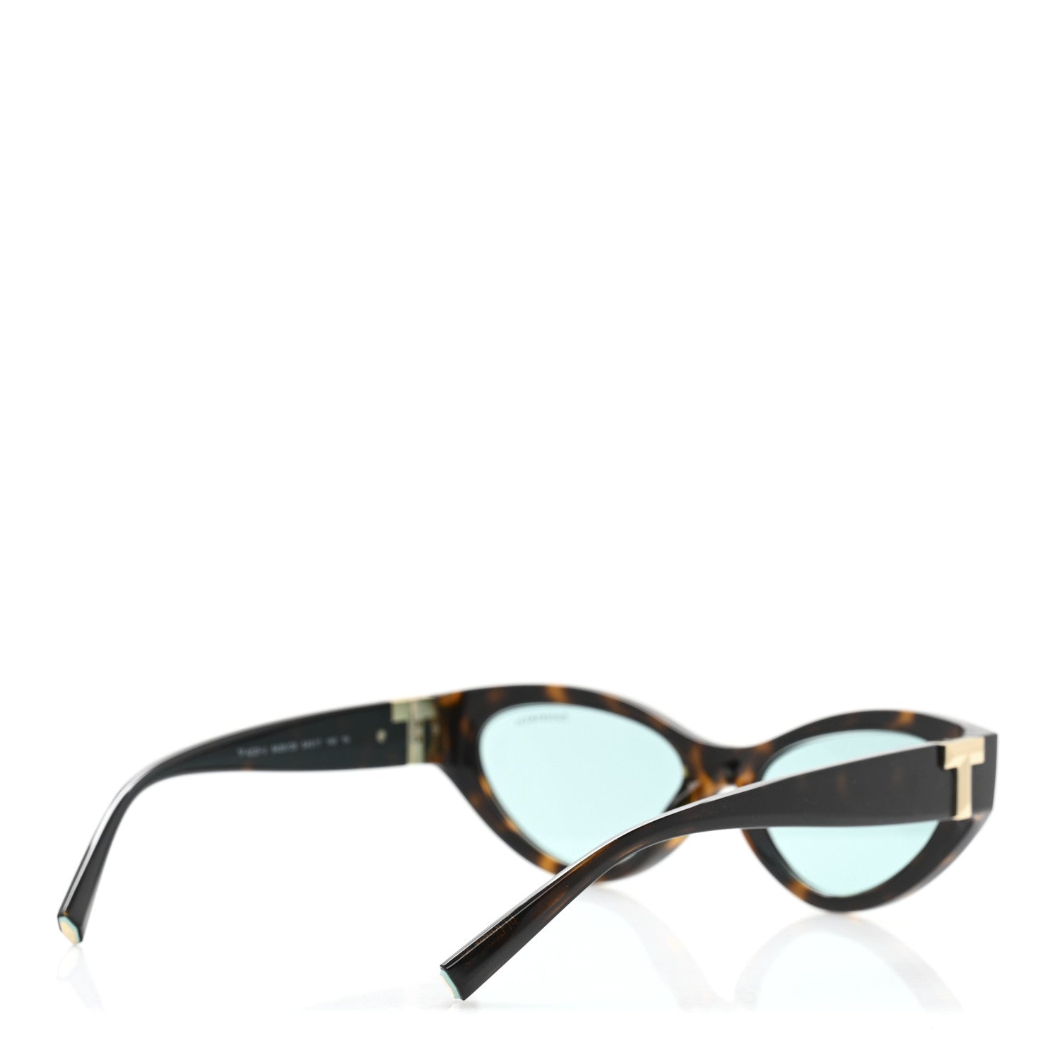 Tiffany Acetate Metal Tiffany T Tortoise Cat Eye Sunglasses TF4225U Brown Blue 4 of 9