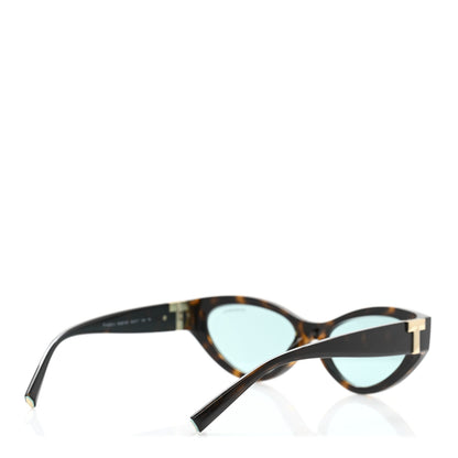 Tiffany Acetate Metal Tiffany T Tortoise Cat Eye Sunglasses TF4225U Brown Blue 4 of 9